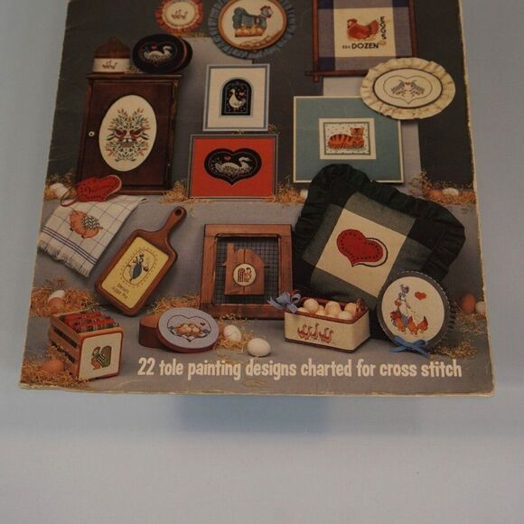 Milly Smiths Country Folk Art 1983 Cross Stitch Pattern Leaflet 286 Cats Pig Hen - Picture 3 of 9
